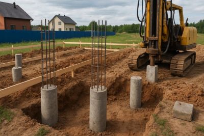 Устройство свайного фундамента и нюансы возведения